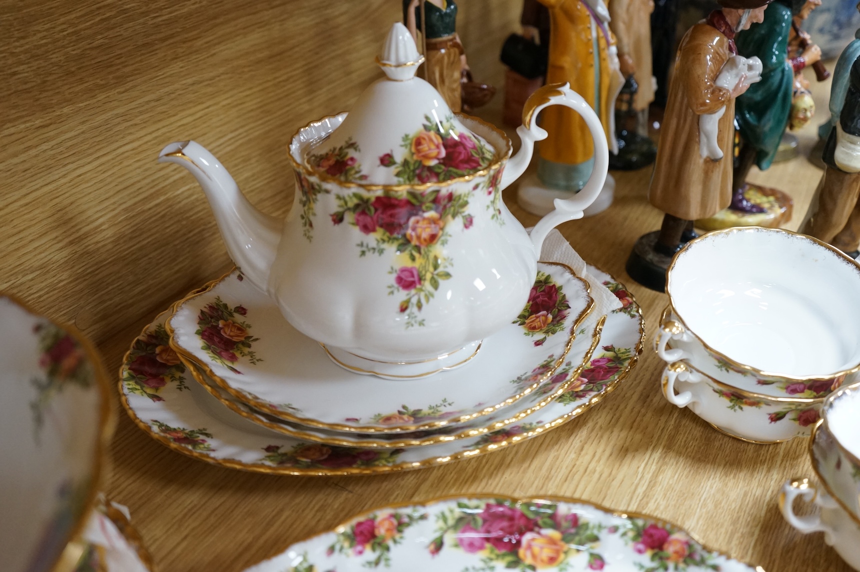 A collection of Royal Albert Old Country Roses tea wares